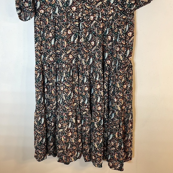 NWT. Zara Medium Paisley Print Maxi Dress Multicolor. - Picture 14 of 14